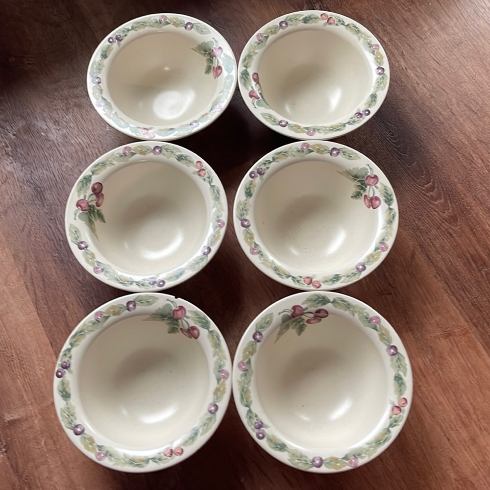 Jimberry Set of 6 bowls